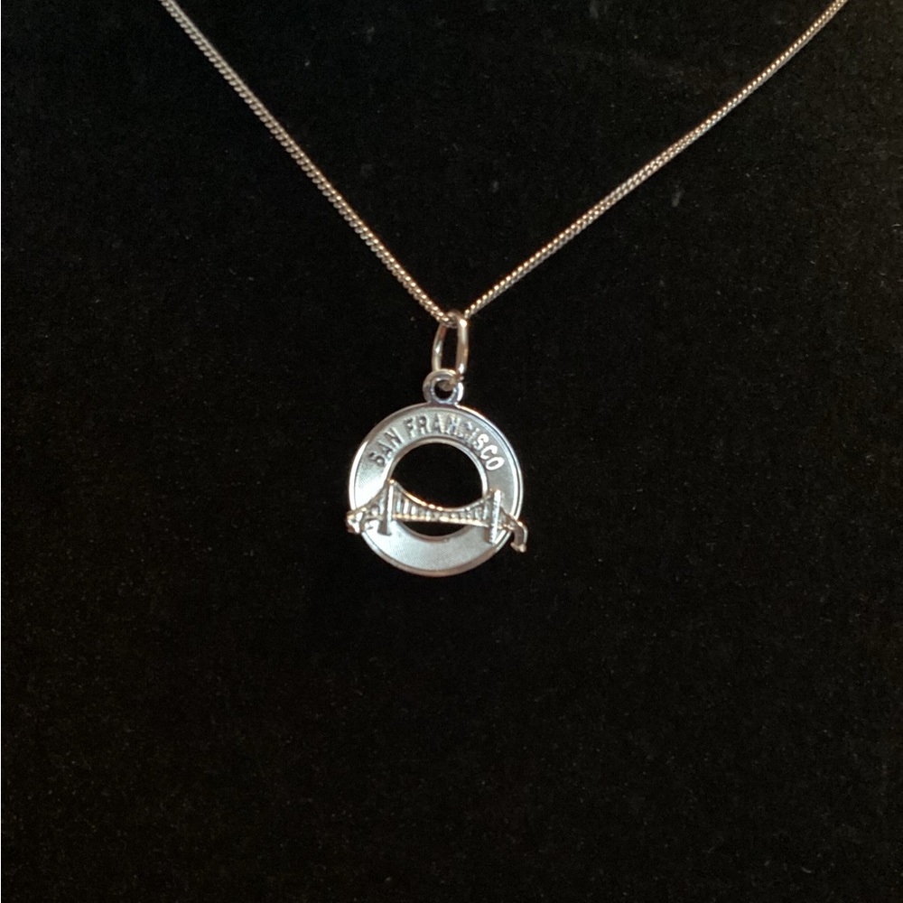 Silver San Francisco Pendant or Charm